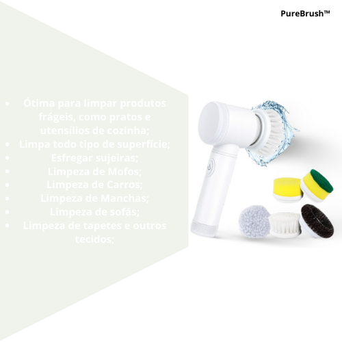 Escova Elétrica de Limpeza Portátil