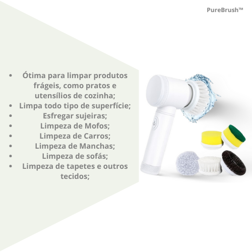 Escova Elétrica de Limpeza Portátil